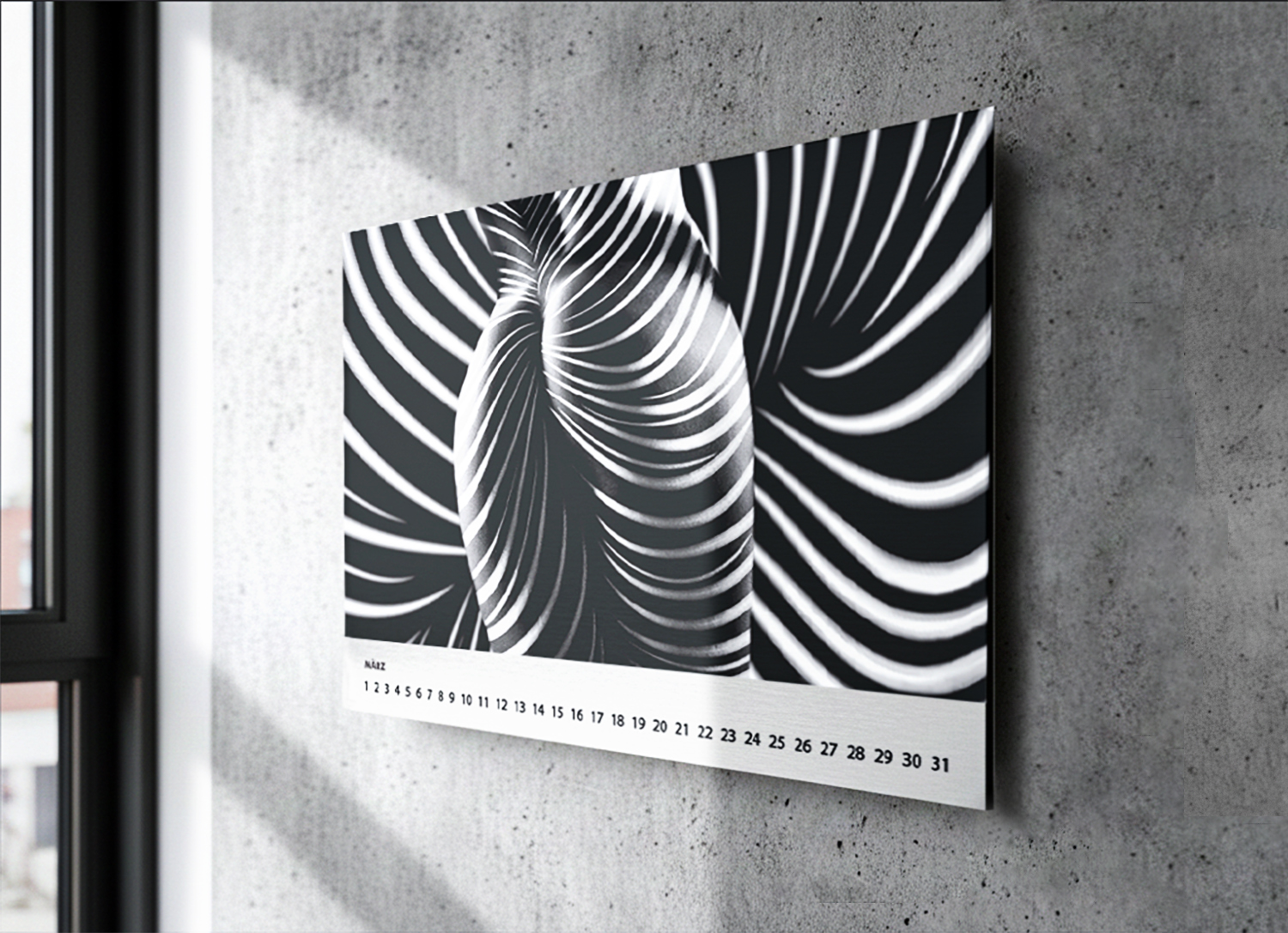 Calendario de arte fotográfico Acto y Boudoir - blanco y negro Calendario Endless con fotografías de actos