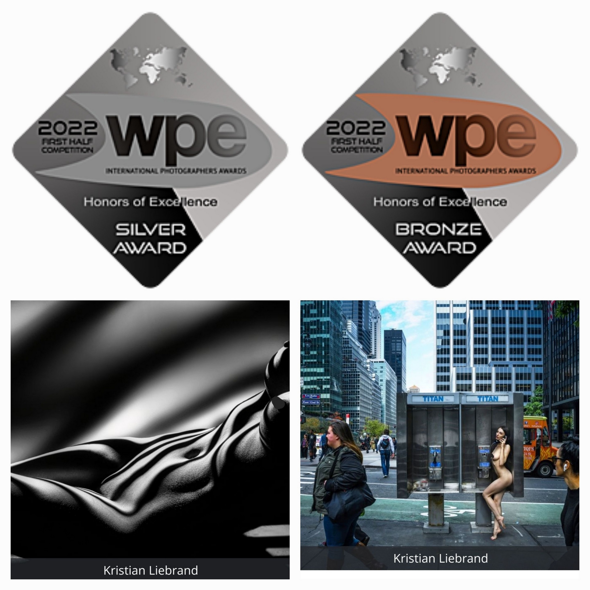  Silver Award &amp; Bronze Award &quot;WPE Worldcup Photography Award, 1st half 2022&quot;, fine art nudes 